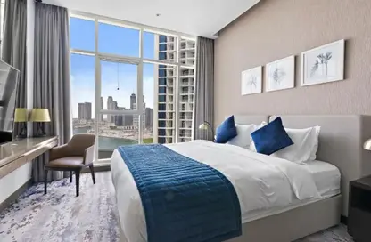 Apartment - Studio - 1 Bathroom for rent in Damac Maison Prive B - Damac Maison Prive - Business Bay - Dubai