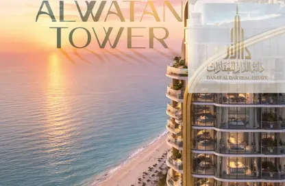 Apartment - 2 Bedrooms - 3 Bathrooms for sale in Al Watan Tower - Ajman Corniche Road - Ajman