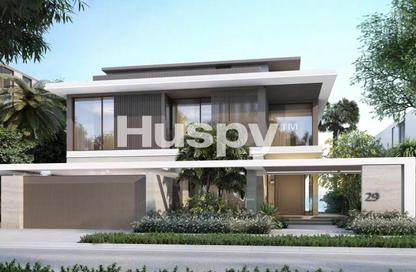 Villa - 6 - 7+ for sale in Beach Collection Frond N - Beach Collection - Palm Jebel Ali - Dubai