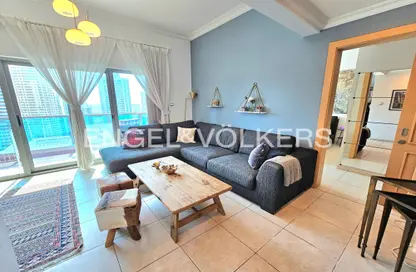 Apartment - 1 Bedroom - 2 Bathrooms for rent in Zumurud Tower - Dubai Marina - Dubai