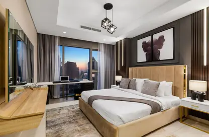 Apartment - 1 Bedroom - 2 Bathrooms for rent in Paramount Tower Hotel  and  Residences - Business Bay - Dubai