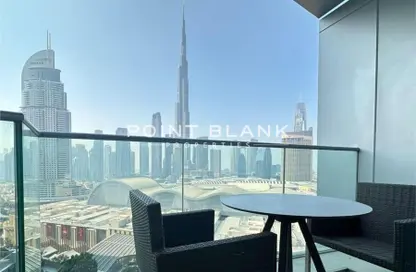 شقة - غرفة نوم - 2 حمامات للايجار في العنوان رزيدنس فاونتن فيوز 1 - العنوان رزيدنس فاونتن فيوز - وسط مدينة دبي - دبي