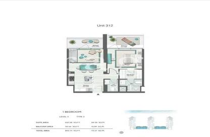 Apartment - 1 Bedroom - 2 Bathrooms for sale in Masa Residence - Al Marjan Island - Ras Al Khaimah