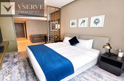 Apartment - Studio - 1 Bathroom for rent in Damac Maison Prive A - Damac Maison Prive - Business Bay - Dubai