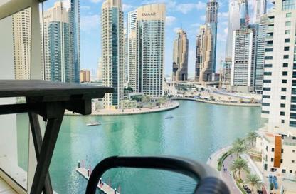 Apartment - Studio - 1 Bathroom for rent in Marina View Tower A - Marina View - Dubai Marina - Dubai