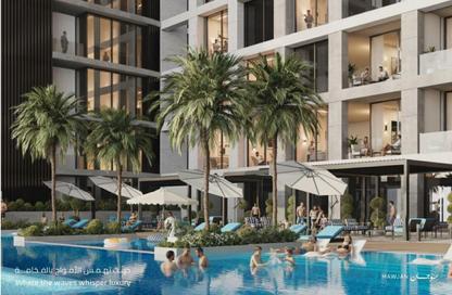 Apartment - 2 Bedrooms - 3 Bathrooms for sale in Mawjan Tower - Ajman Corniche Road - Ajman