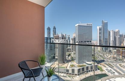 Apartment - Studio - 1 Bathroom for rent in Peninsula Five - Peninsula - Business Bay - Dubai