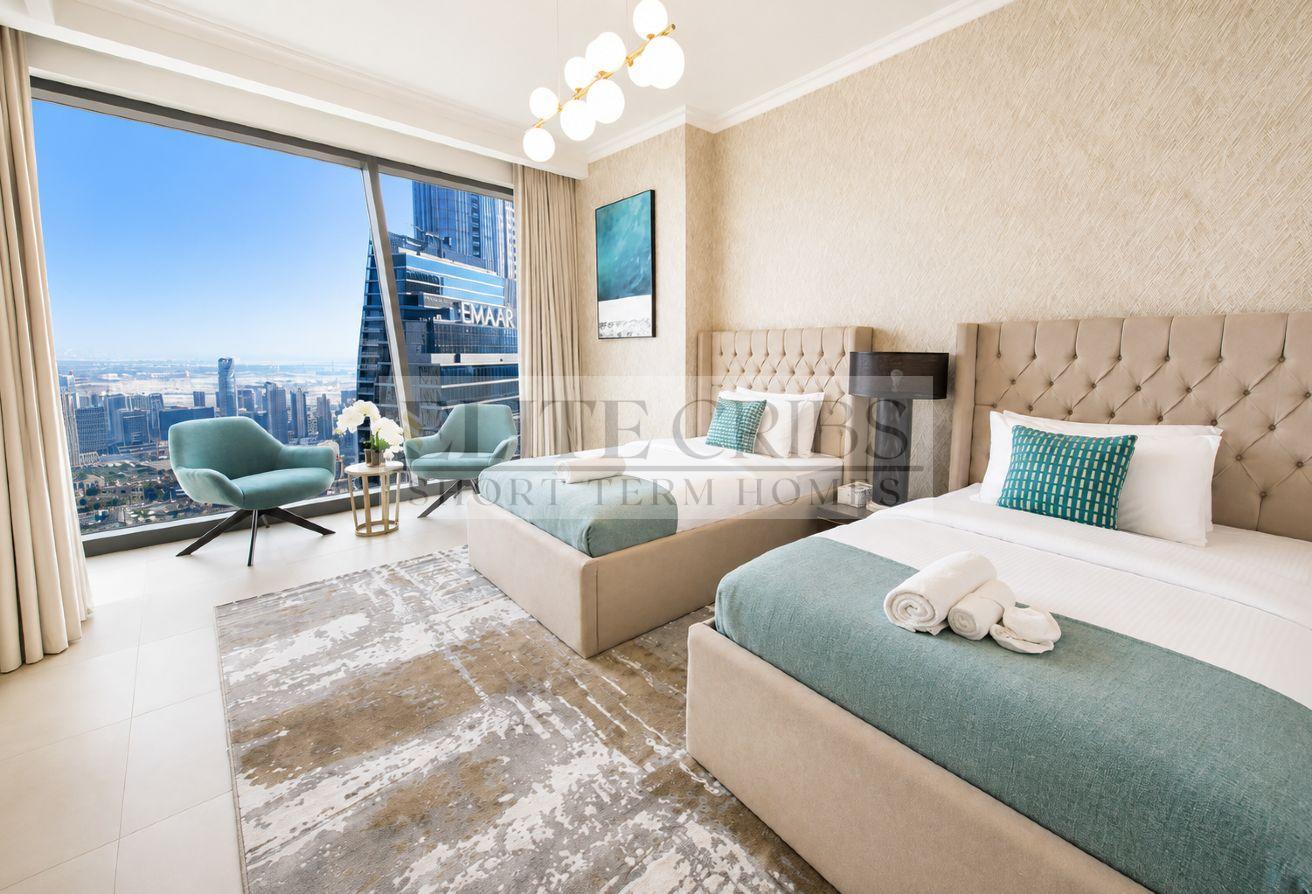 Elite 3B+M 60th floor Burj Vista T1- All Inclusive photo 9