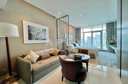 Apartment - Studio - 1 Bathroom for rent in Damac Maison Prive B - Damac Maison Prive - Business Bay - Dubai