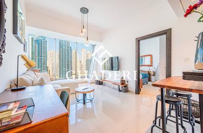 Apartment - 1 Bedroom - 2 Bathrooms for rent in Silverene Tower B - Silverene - Dubai Marina - Dubai
