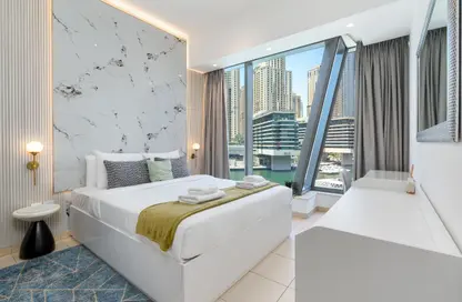 Apartment - 1 Bedroom - 1 Bathroom for rent in Silverene Tower B - Silverene - Dubai Marina - Dubai