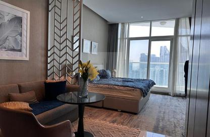 Apartment - Studio - 1 Bathroom for rent in Damac Maison Prive A - Damac Maison Prive - Business Bay - Dubai