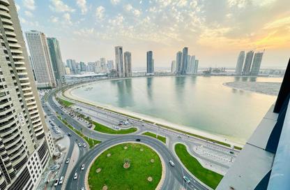 Apartment - 2 Bedrooms - 3 Bathrooms for rent in Beach Tower 2 - Al Khan Lagoon - Al Khan - Sharjah
