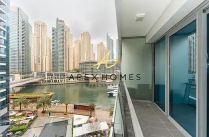 Apartment - Studio - 1 Bathroom for rent in Silverene Tower B - Silverene - Dubai Marina - Dubai