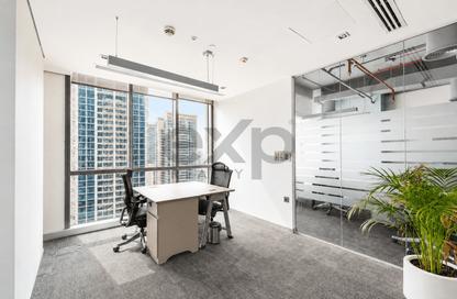 Office Space - Studio - 1 Bathroom for rent in Marina Plaza - Dubai Marina - Dubai