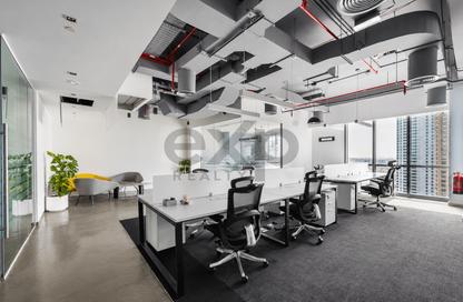 Office Space - Studio - 1 Bathroom for rent in Marina Plaza - Dubai Marina - Dubai