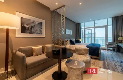 Apartment - Studio - 1 Bathroom for rent in Damac Maison Prive A - Damac Maison Prive - Business Bay - Dubai