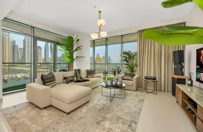 شقة - 3 غرف نوم - 4 حمامات للايجار في برج Marina Vista 1 - مارينا فيستا - إعمار بيتشفرونت - دبي هاربور - دبي