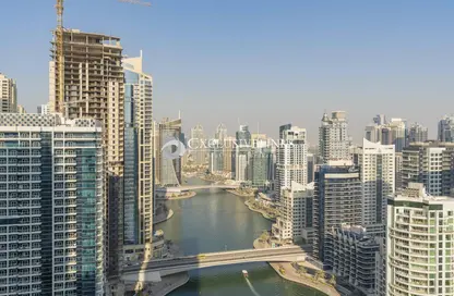 شقة - غرفة نوم - 1 حمام للايجار في برج باي سنترال الأوسط - باي سنترال - دبي مارينا - دبي
