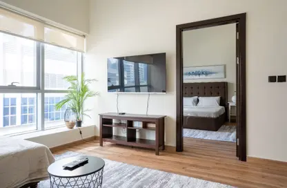 شقة - غرفة نوم - 2 حمامات للايجار في برج ذا بوينت - دبي مارينا - دبي