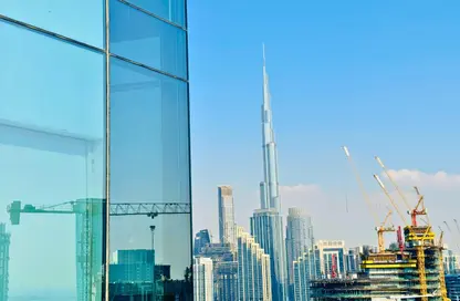 مكتب - استوديو - 2 حمامات للايجار في برج بارك لين - الخليج التجاري - دبي