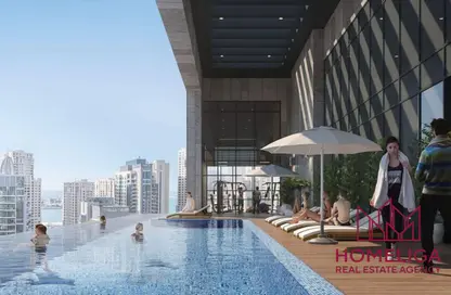 شقة - غرفة نوم - 2 حمامات للبيع في مارينا ليفنج - دبي مارينا - دبي