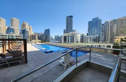 Apartment - Studio - 1 Bathroom for rent in DEC Tower 2 - DEC Towers - Dubai Marina - Dubai