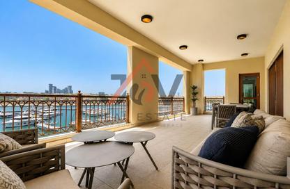 Apartment - 3 Bedrooms - 5 Bathrooms for rent in Marina Residences 6 - Marina Residences - Palm Jumeirah - Dubai