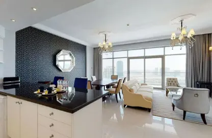 شقة - غرفة نوم - 2 حمامات للايجار في برج ميسان 3 - أبراج ميسان - دبي لاند - دبي