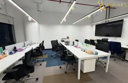 Office Space - Studio - 1 Bathroom for rent in The Prime Tower - Business Bay - Dubai
