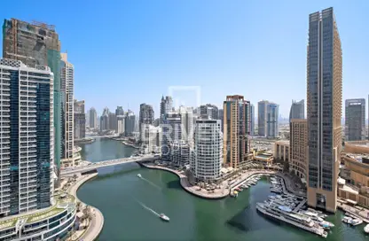 شقة - غرفة نوم - 2 حمامات للايجار في برج باي سنترال الشرقي - باي سنترال - دبي مارينا - دبي