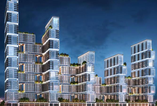 Sobha one Tower A 1 غرفة نوم مع إطلالة على الماء