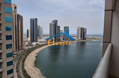 Apartment - 1 Bedroom - 2 Bathrooms for rent in Al Waha Residence - Al Khan - Sharjah