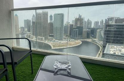 Apartment - Studio - 1 Bathroom for rent in Damac Maison Prive A - Damac Maison Prive - Business Bay - Dubai