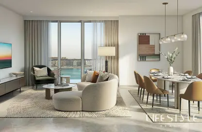 Apartment - 2 Bedrooms - 2 Bathrooms for sale in Beachgate by Address - EMAAR Beachfront - Dubai Harbour - Dubai