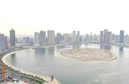 Apartment - 3 Bedrooms - 3 Bathrooms for rent in Beach Tower 1 - Al Khan Lagoon - Al Khan - Sharjah