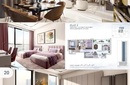 Apartment - 2 Bedrooms - 3 Bathrooms for sale in Marsa Al Arab Tower - Al Khan - Sharjah