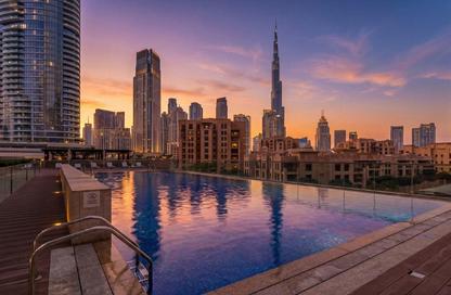 Apartment - 3 Bedrooms - 5 Bathrooms for rent in Bellevue Tower 1 - Bellevue Towers - Downtown Dubai - Dubai