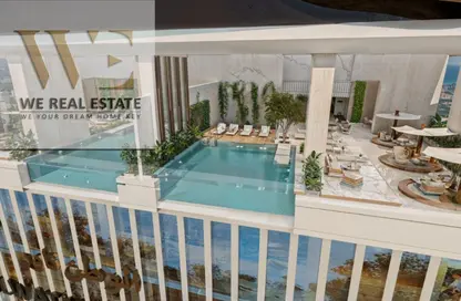 Apartment - 1 Bedroom - 2 Bathrooms for sale in Corniche Tower - Ajman Corniche Road - Ajman