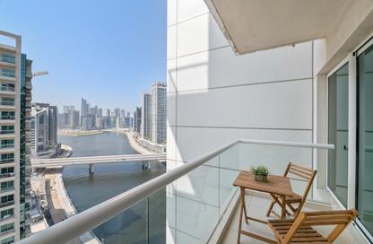Apartment - 1 - 1 for rent in Mayfair Tower - Business Bay - Dubai