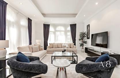 Villa - 4 Bedrooms - 5 Bathrooms for rent in Canal Cove Frond A - Canal Cove Villas - Palm Jumeirah - Dubai