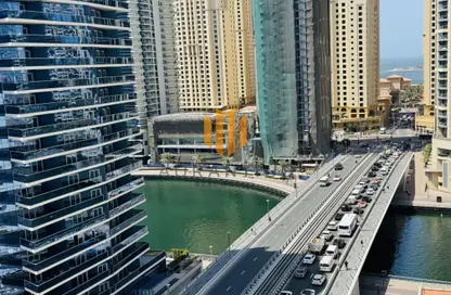 Apartment - 1 Bedroom - 2 Bathrooms for rent in Marina View Tower A - Marina View - Dubai Marina - Dubai