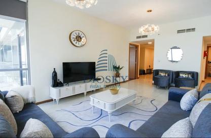 Apartment - 3 Bedrooms - 5 Bathrooms for rent in Iris Blue - Dubai Marina - Dubai