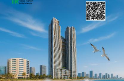Apartment - 1 Bedroom - 2 Bathrooms for sale in Ajman Corniche Residences - Ajman Corniche Road - Ajman