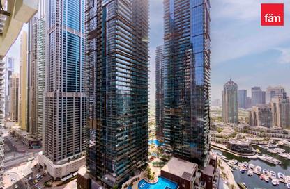 Apartment - 3 Bedrooms - 4 Bathrooms for rent in Damac Heights - Dubai Marina - Dubai
