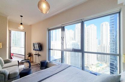 Apartment - Studio - 1 Bathroom for rent in Bay Central Tower West - Bay Central - Dubai Marina - Dubai