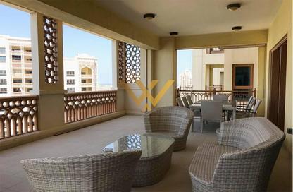 Apartment - 3 Bedrooms - 4 Bathrooms for rent in Marina Residences 1 - Marina Residences - Palm Jumeirah - Dubai