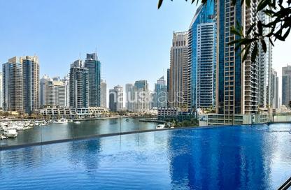 Apartment - Studio - 1 Bathroom for rent in Cayan Tower - Dubai Marina - Dubai