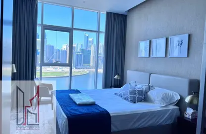 Apartment - Studio - 1 Bathroom for rent in Damac Maison Prive A - Damac Maison Prive - Business Bay - Dubai