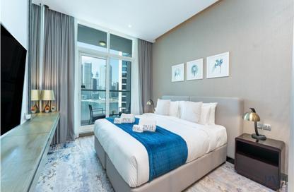 Apartment - Studio - 1 Bathroom for rent in Damac Maison Prive B - Damac Maison Prive - Business Bay - Dubai